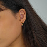 925 Silver Colorful Zircon Round Hoop Earrings For Women Fine Jewelry
