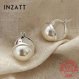 925 Silver Pearl Hoop Earrings for Women Classic Fine Jewelry