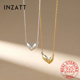 Real 925 Sterling Silver 18K Heart Choker Necklace For Women