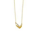 Real 925 Sterling Silver 18K Heart Choker Necklace For Women