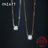 925 Silver Zircon Choker Necklace Women Fine Jewelry