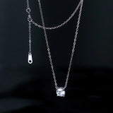 925 Silver Zircon Choker Necklace Women Fine Jewelry