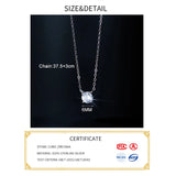 925 Silver Zircon Choker Necklace Women Fine Jewelry