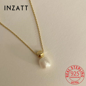 925 Silver Pearl Pendant Choker Necklace Classic Fine Jewelry