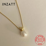 925 Silver Pearl Pendant Choker Necklace Classic Fine Jewelry