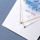 Heart Pendant Choker Necklace for Women 925 Sterling Silver 18K