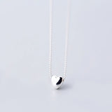 Heart Pendant Choker Necklace for Women 925 Sterling Silver 18K