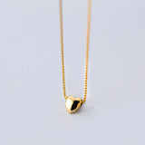 Heart Pendant Choker Necklace for Women 925 Sterling Silver 18K