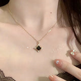 925 Silver Sugar Cube Pendant Choker Necklace for Women