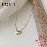 925 Sterling Silver Plated 14K Heart Pendant Choker Necklace