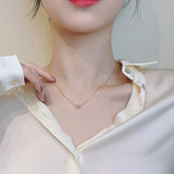 925 Silver 14K Gold-plated Zircon Choker Necklace