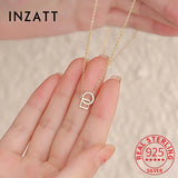 925 Silver 14K Gold-plated Zircon Choker Necklace