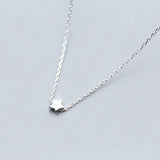 Geometric Star Pendant Necklace 925 Sterling Silver