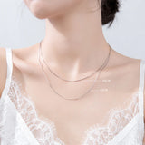 Minimalist 925 Sterling Silver Choker Necklace For Women Fine Jewelry