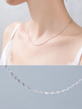 Minimalist 925 Sterling Silver Choker Necklace For Women Fine Jewelry
