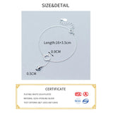 925 Sterling Silver Cat Bell Bracelet for Women Party Accessory