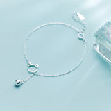 925 Sterling Silver Cat Bell Bracelet for Women Party Accessory