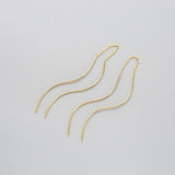 925 Sterling Silver Twisted Drop Earrings Anti-allergy Pin Women