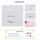 Minimalist Heart Bracelet 925 Sterling Silver Classic Gift