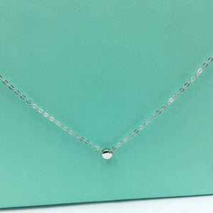 Minimalist Round Bean Chokers Pendant Necklace For Women