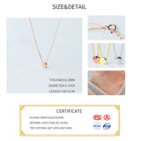 Minimalist Round Bean Chokers Pendant Necklace For Women