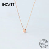 Minimalist Round Bean Chokers Pendant Necklace For Women