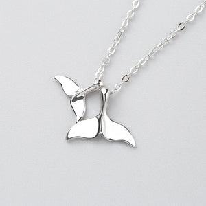 925 Silver Dolphin Pendant Necklace for Women Animal Jewelry