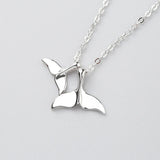 925 Silver Dolphin Pendant Necklace for Women Animal Jewelry