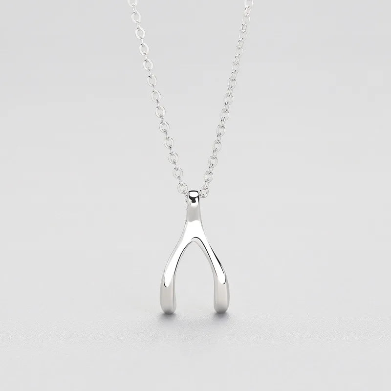 Punk Real 925 Sterling Silver Geometric Pendant Necklace for Women