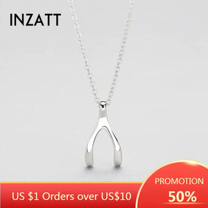 Punk Real 925 Sterling Silver Geometric Pendant Necklace for Women