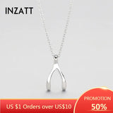 Punk Real 925 Sterling Silver Geometric Pendant Necklace for Women