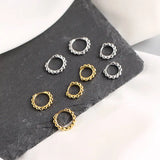 925 Sterling Silver Bead Hoop Earrings for Women