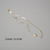 925 Silver 14K Plated Heart Bracelet Women Fine Jewelry