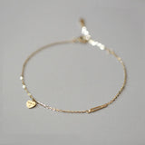 925 Silver 14K Plated Heart Bracelet Women Fine Jewelry