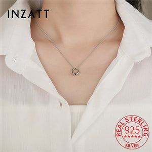 925 Silver 14K Plated Round Pendant Choker Necklace For Women