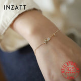 925 Silver 14K Plated Purple Zircon Charm Bracelet Wedding Jewelry