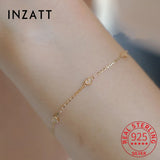 925 Silver 14K Plated 3 Small Hearts Bracelet Women Wedding Minimalist Jewelry