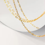 925 Silver 18K Chain Choker Necklace Hiphop Jewelry for Women