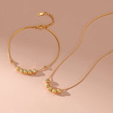 925 Silver Bead Chain Bracelet 18K for Women Party Jewelry