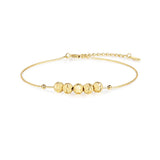 925 Silver Bead Chain Bracelet 18K for Women Party Jewelry