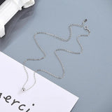 925 Silver 18K Bead Choker Necklace Women Fine Jewelry