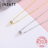 925 Silver 18K Bead Choker Necklace Women Fine Jewelry