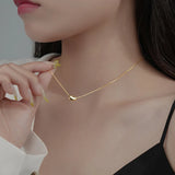 Real 925 Sterling Silver Beans Choker Necklace for Women