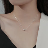 Real 925 Sterling Silver Beans Choker Necklace for Women