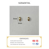 925 Sterling Silver Small Bead Stud Earrings 18k