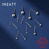 925 Silver Bead Stud Earrings Women 2-6mm Classic Jewelry Ear Care Accessories