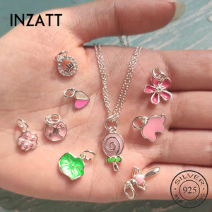 925 Sterling Silver Animal Zircon Enamel Charms for DIY Punk Accessories