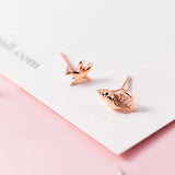 925 Silver Asymmetric Stud Earrings Conch starfish Fine Jewelry Gift