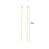 925 Silver Square Long Tassel Earrings for Women - Geometric Accessories