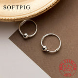INZATT 925 Silver Bead Stud Earrings Classic Fine Jewelry